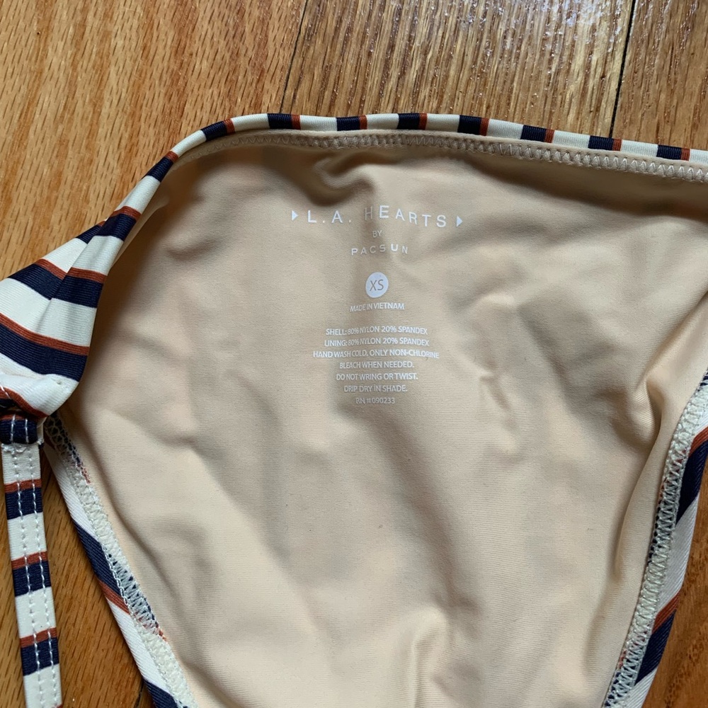 Pacsun Stripped Triangle String Bikini Set - Picture 9 of 10